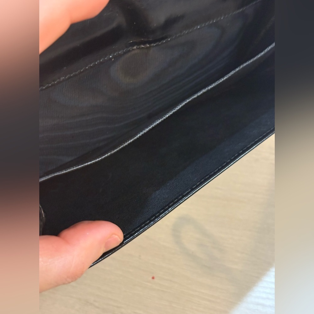 🖤 Gucci Black Patent Leather Long Wallet / Continental Wallet in Box - Picture 12 of 17